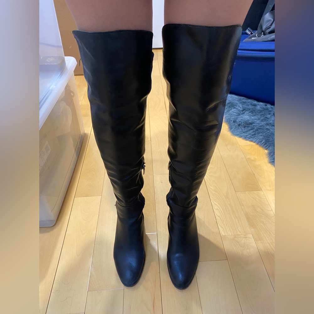 Via Spiga above knee leather boot